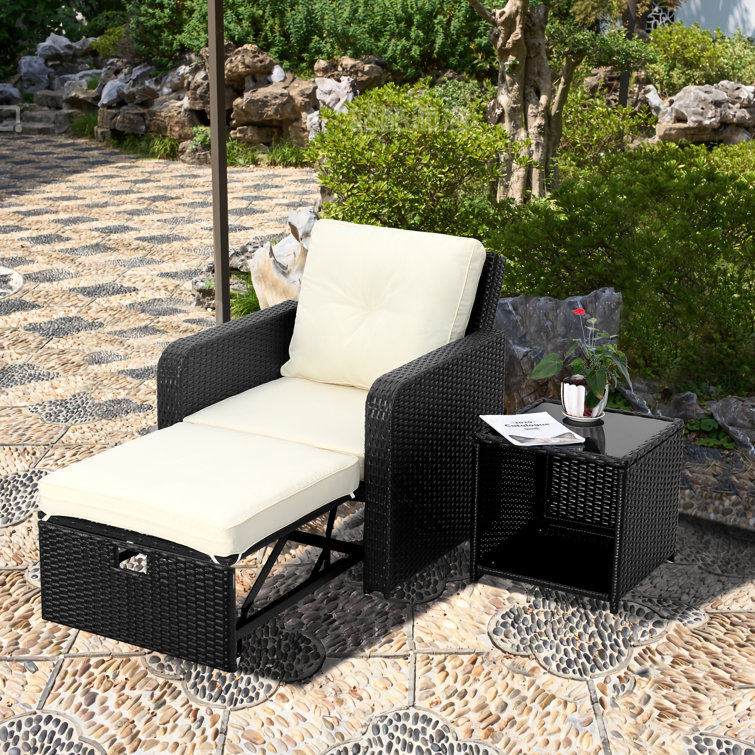 Convertible outdoor 2025 chaise lounge